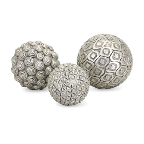 3 Piece Decorative Orb Set & Reviews Birch Lane